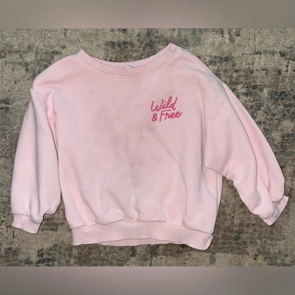 Old Navy Pink Wild & Free Sweatshirt size 3T